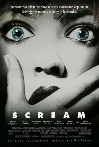 Scream original rolled 27x40 - scream,