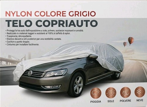 Telo copriauto nylon grigio - nylon,