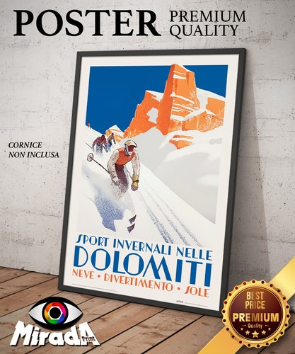 Poster vintage sport invernali - vintage,