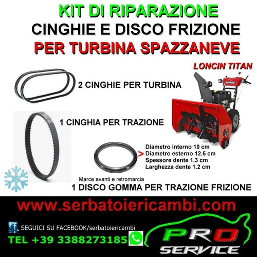 Cinghia turbina neve disco - turbina,
