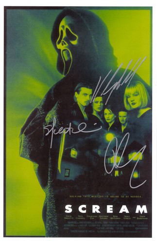 Scream signed poster - signed,