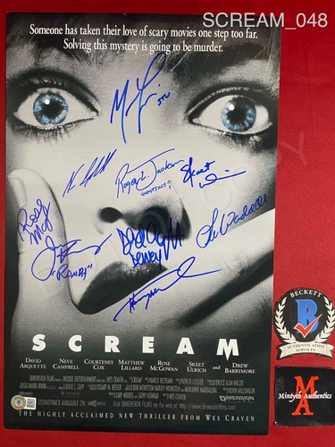 Scream cast foto firmata - , 11x17