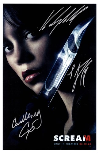 Scream signed poster - scream, 11x17