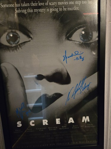 Scream signed poster neve - scream,