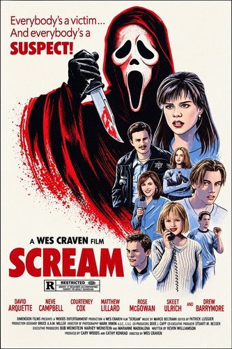 Scream ghostface movie poster - scream,